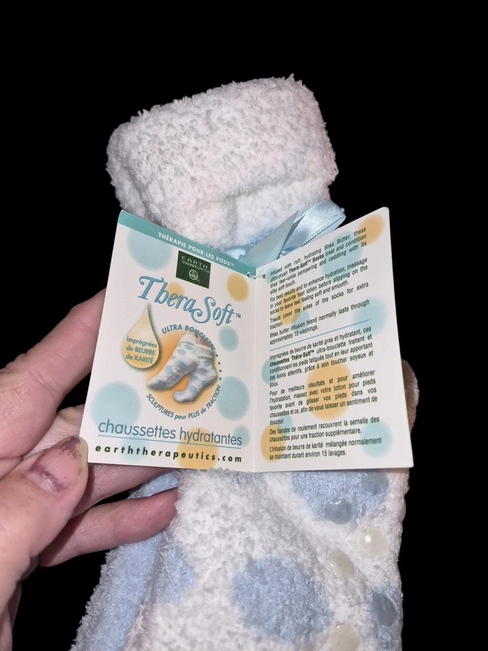 Earth Therapeutics Thera Soft Moisturizing Socks-2 Pack